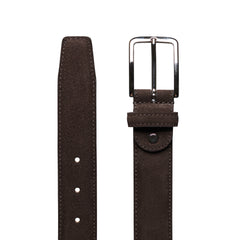 Suede Belt Dark Brown